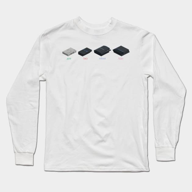 PS. 1, 2, 3, 4 Long Sleeve T-Shirt by arcadeperfect